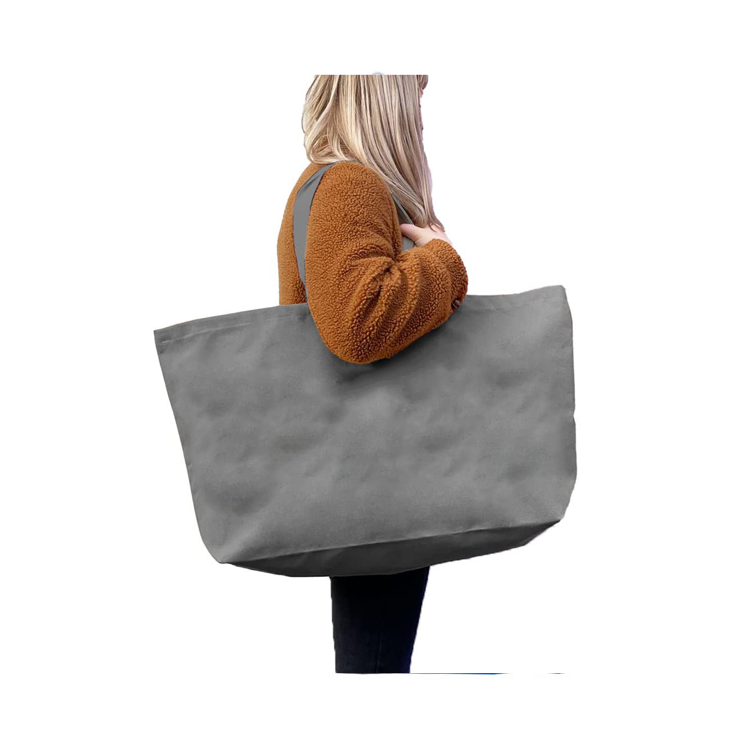 Extra Large Shopping Beach Totes Bag, custom tote bag with logo imprint 3
