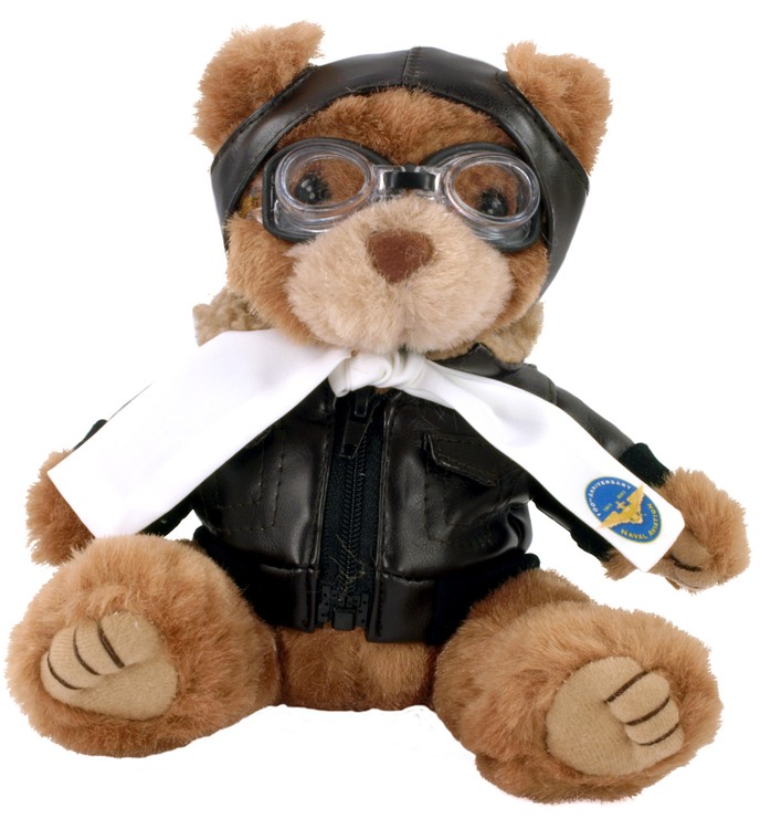 8" Aviator Bear with full color imprint 2