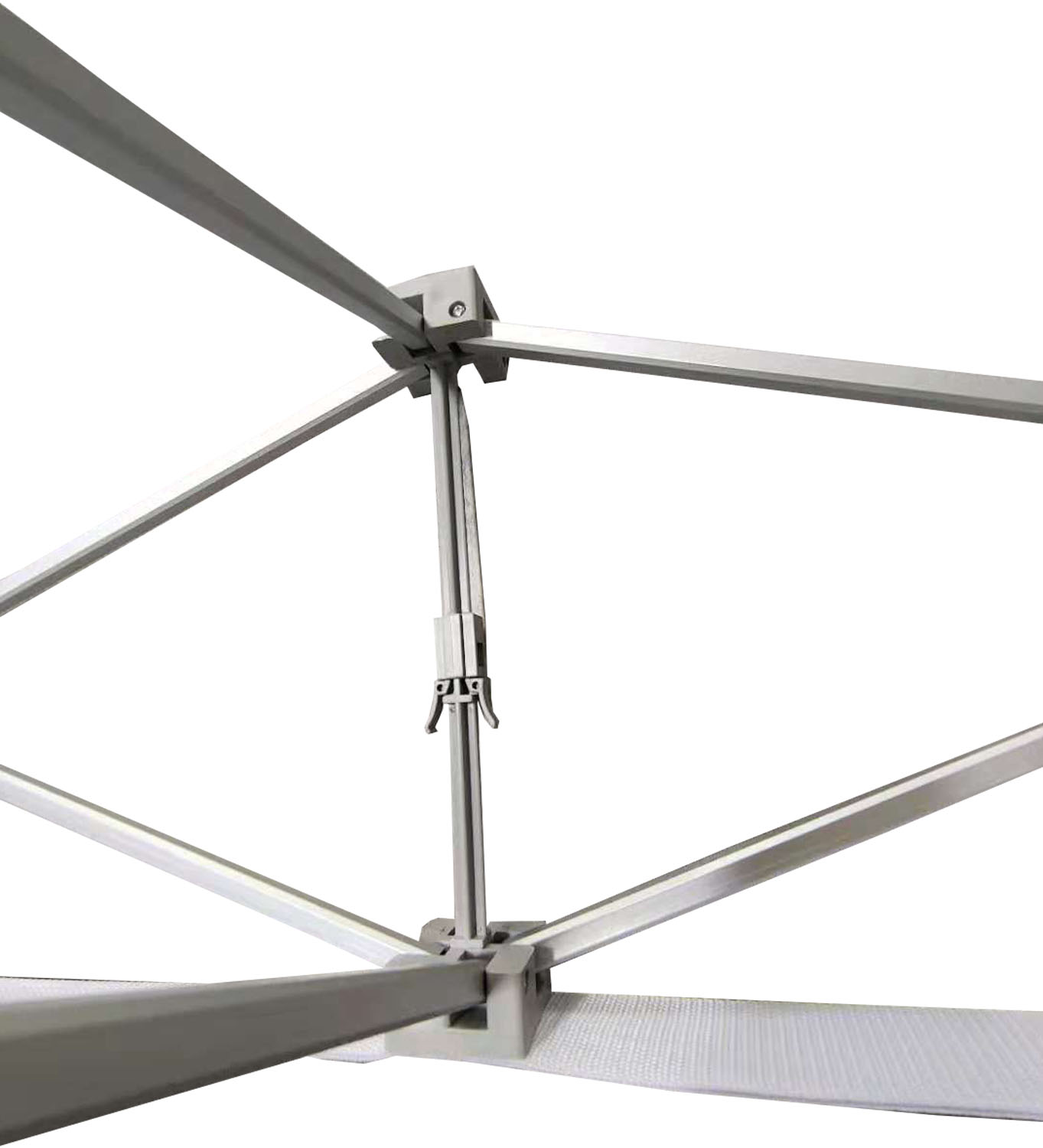 7.5' Wide Straight Wall Popup Display Hardware Only, Frame and Case. Graphics are not included. 3