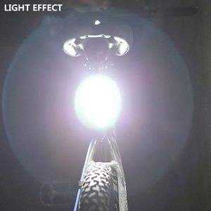 Compact White LED Bike Light With Rechargeable Multiple Lighting Modes 1