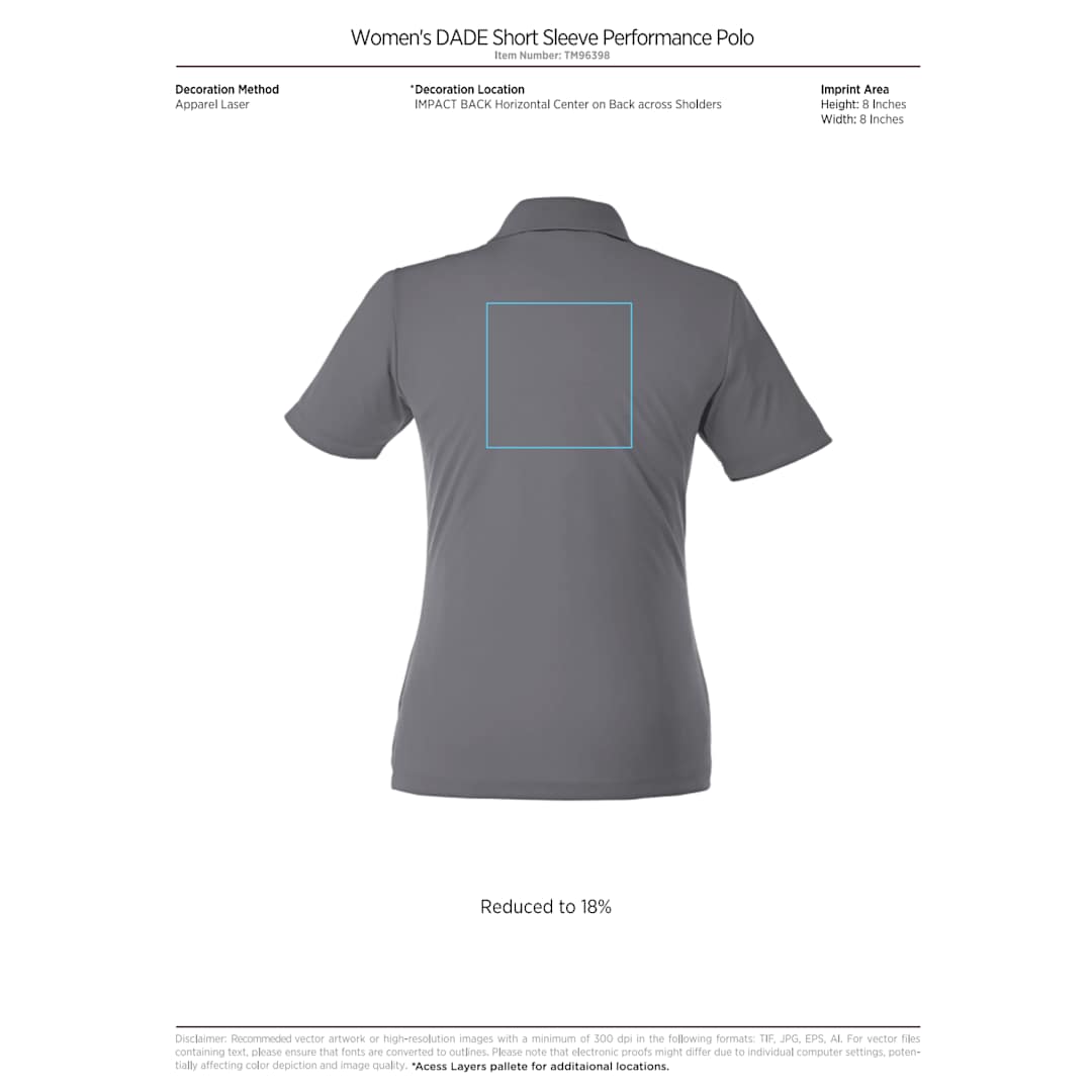 Women's DADE Short Sleeve Polo 555