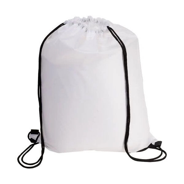 Ultra Light Polyester Drawstring Backpacks - 13" W x 16" H 6