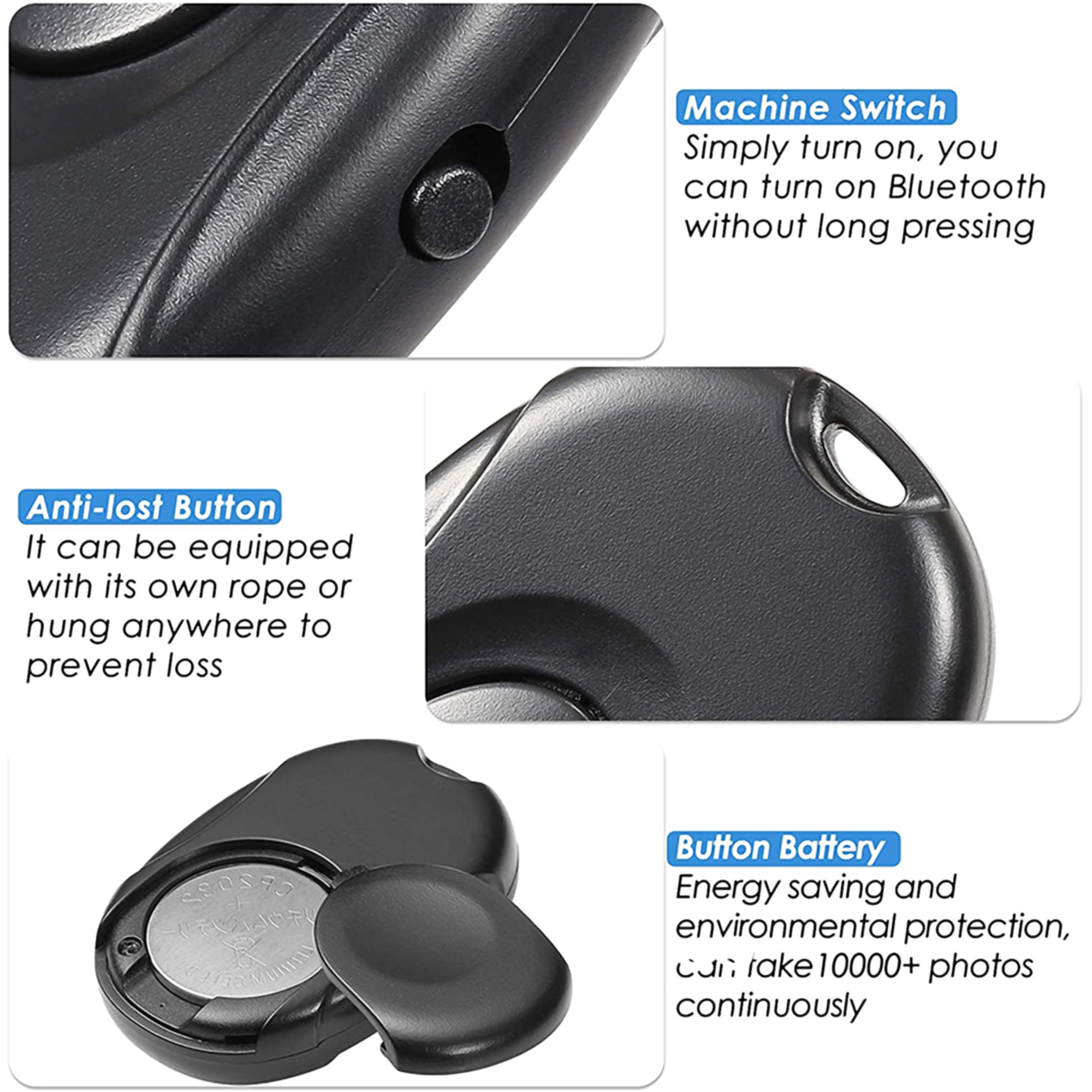 ABS Bluetooth Self-Timing Camera Remote 4