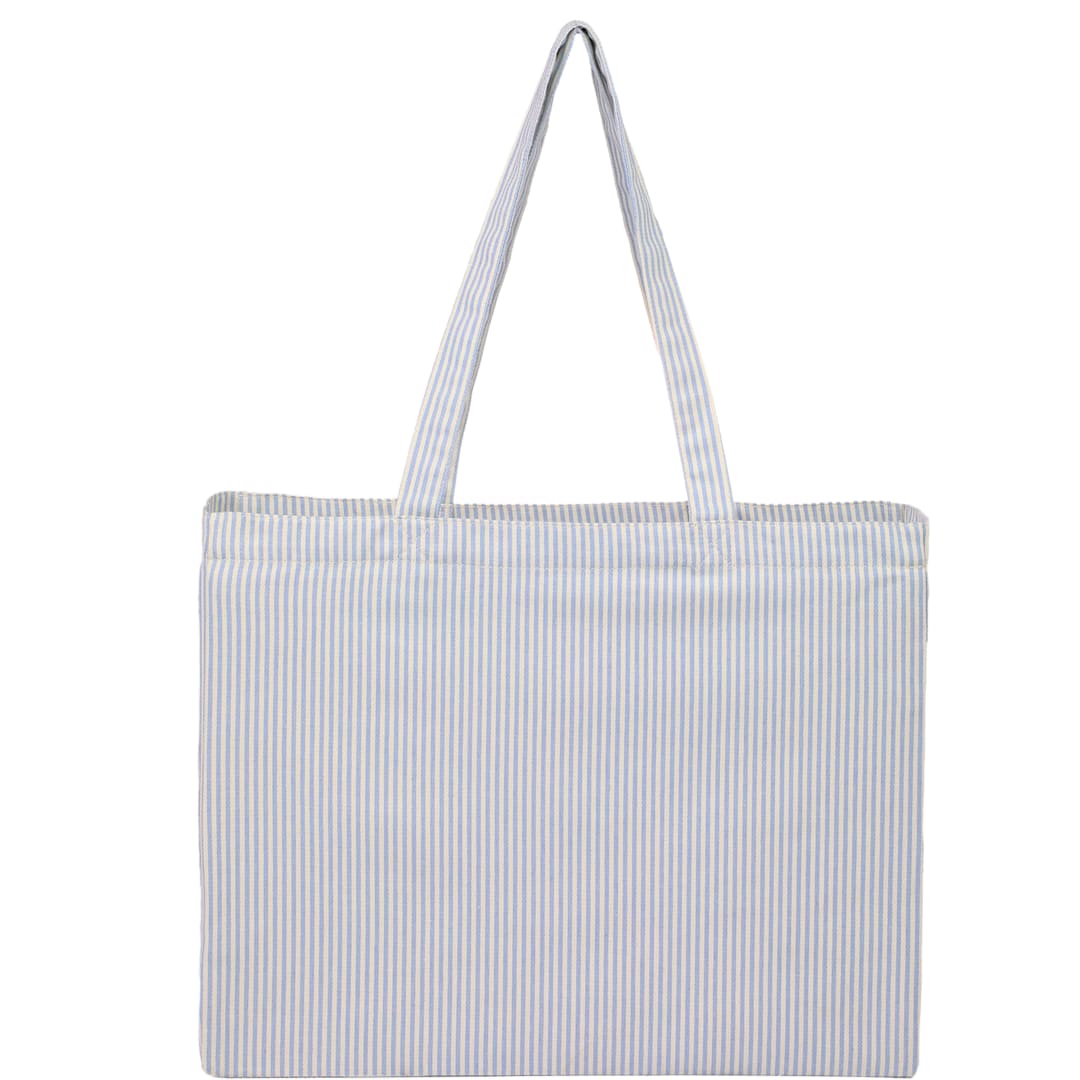Striped Pacific Recycled Cotton Shopper Tote 37