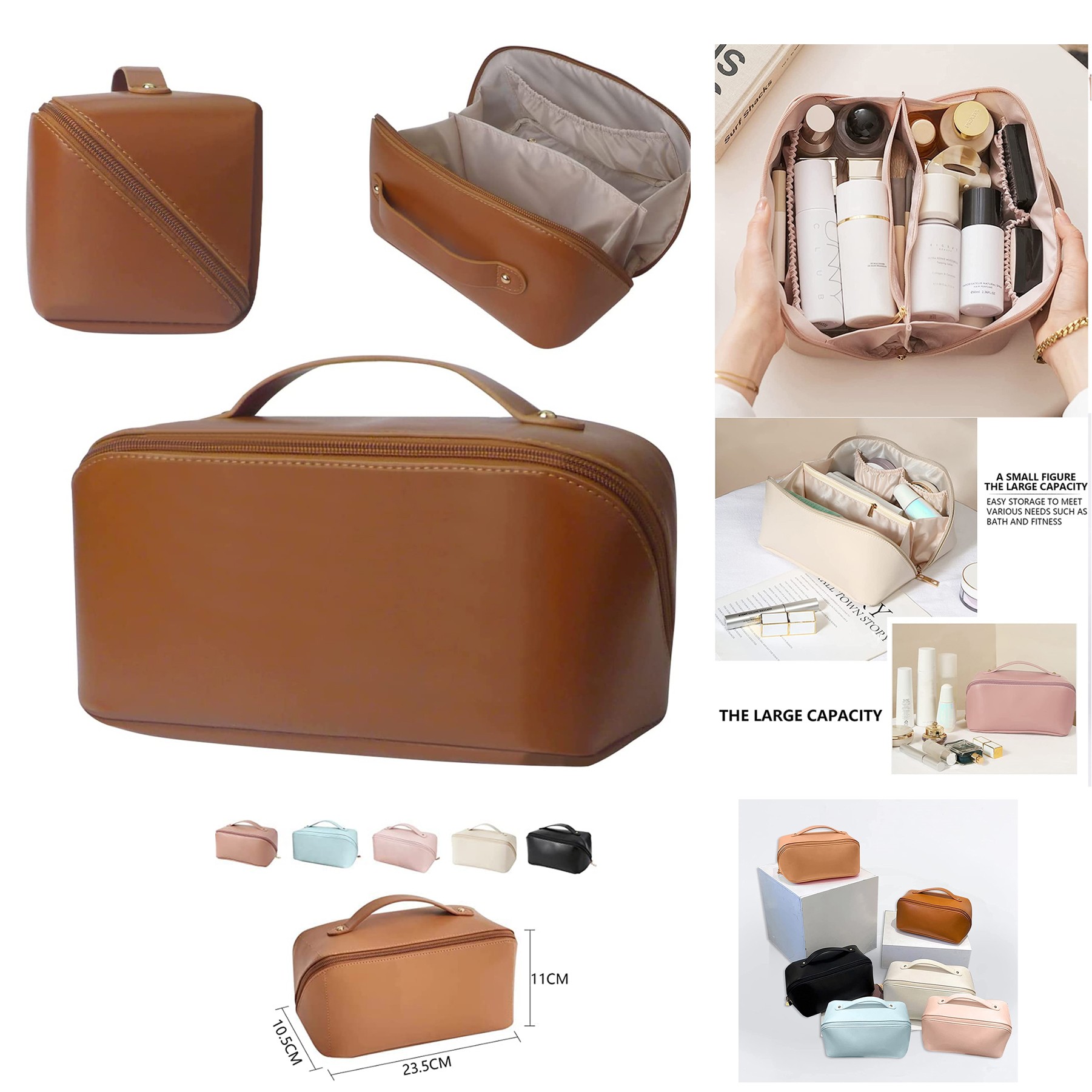 Large Capacity Travel Cosmetic Bag 2