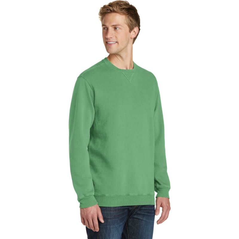Port & Company Beach Wash Garment-Dyed Crewneck Sweatshirt, custom hoodie or sweatshirt with logo imprint 17