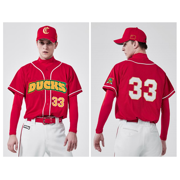 Premium Solid Color Full-Button Baseball Jersey - Men, 3