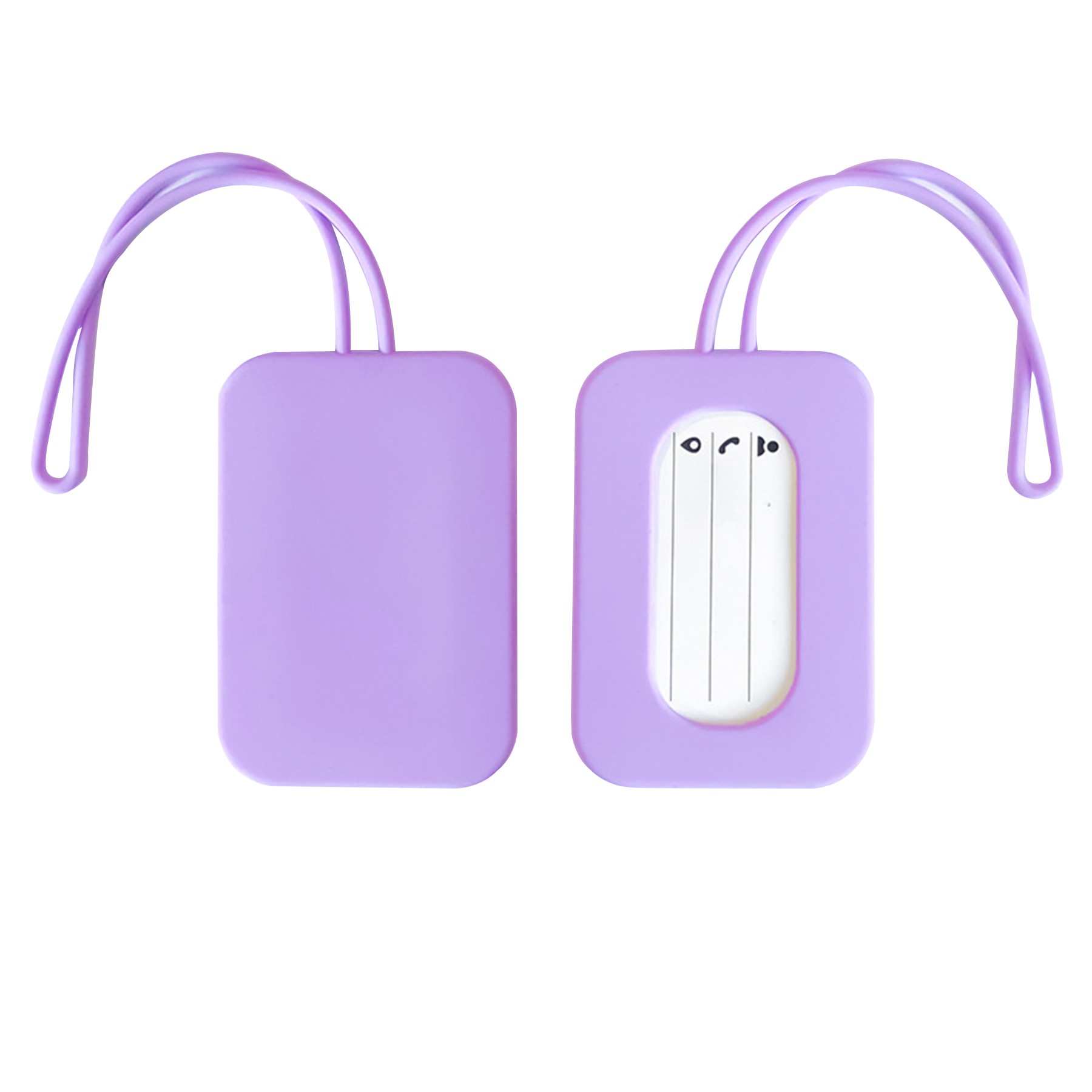 Silicone Luggage Tag with Name ID Card 1