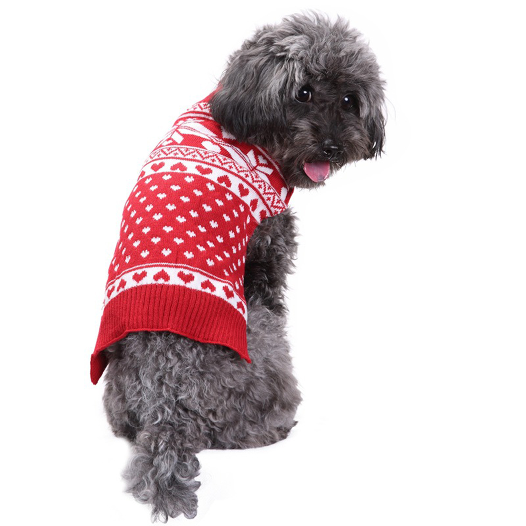 Christmas Halloween Decoration Pet Dog Knitted Warm Sweaters 3