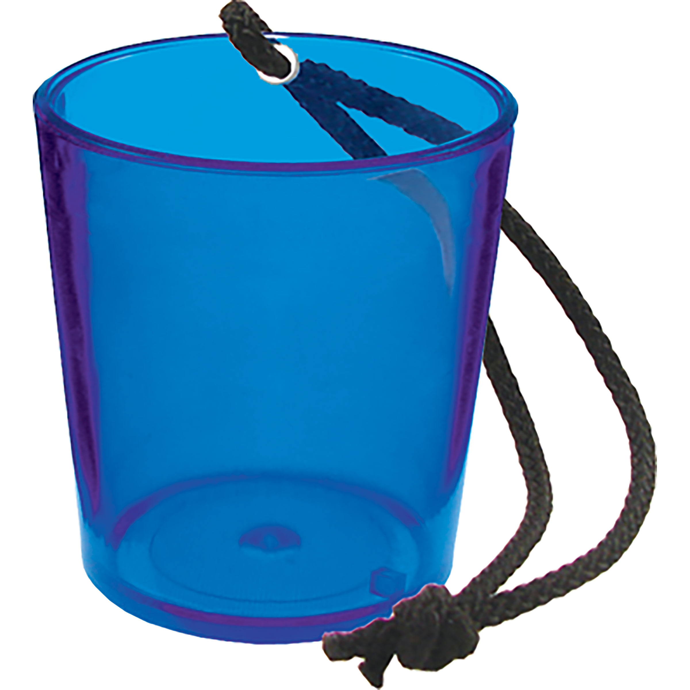 2oz Plastic Bottle Neck Hanging Sidecar Shot Glass with Black Rope