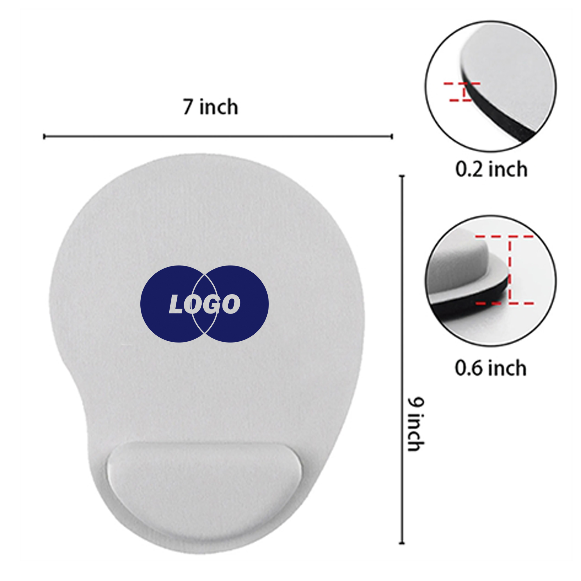 Comfortable Mouse Pad Gel Wrist Support 3