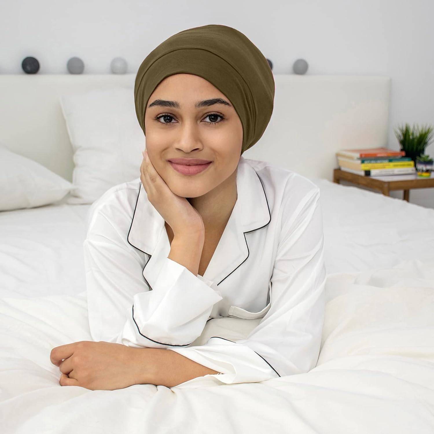 Hair Wrap Cover Sleep Cap for Men with Adjustable Strap 8
