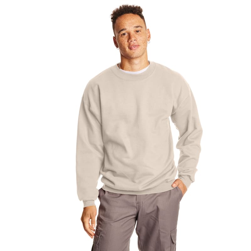 Hanes 9.7 Oz. Ultimate Cotton® 90/10 Fleece Crew, custom hoodie or sweatshirt with logo imprint 12
