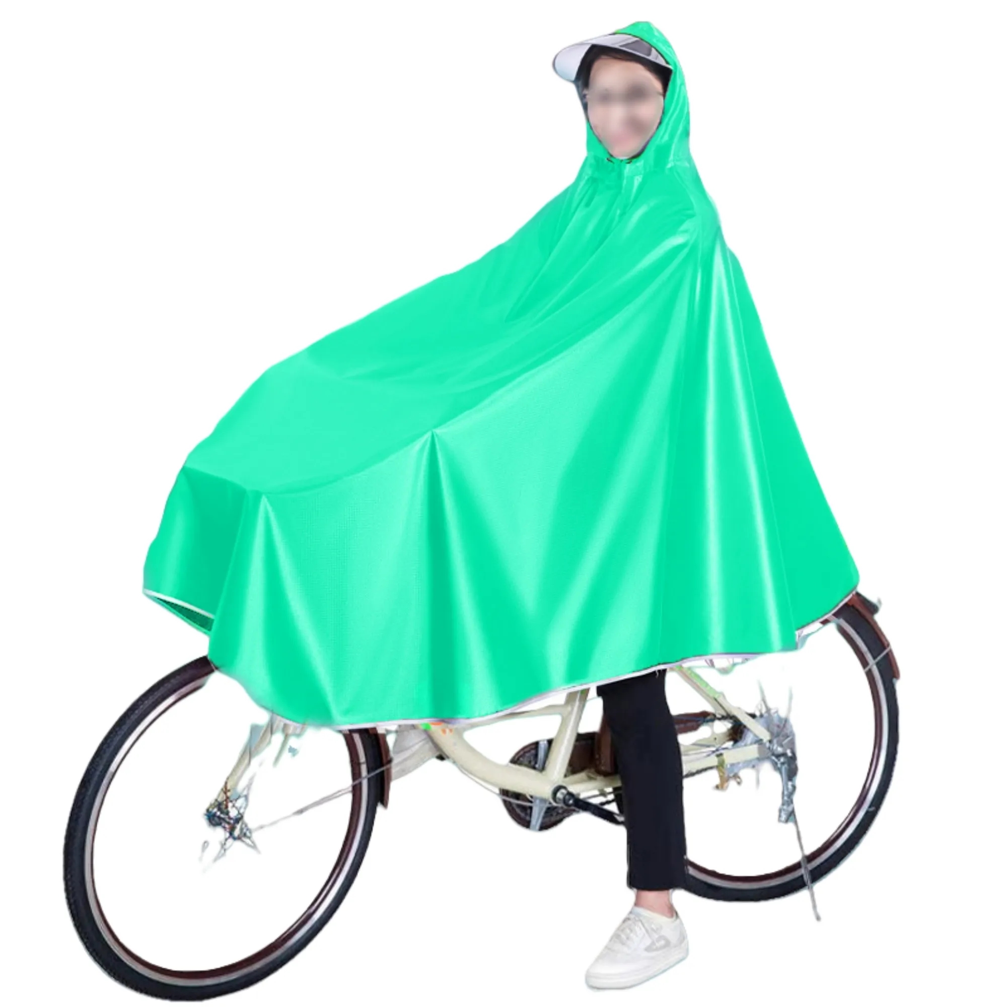 Thickened Raincoat Cycling Against Heavy Rain 15