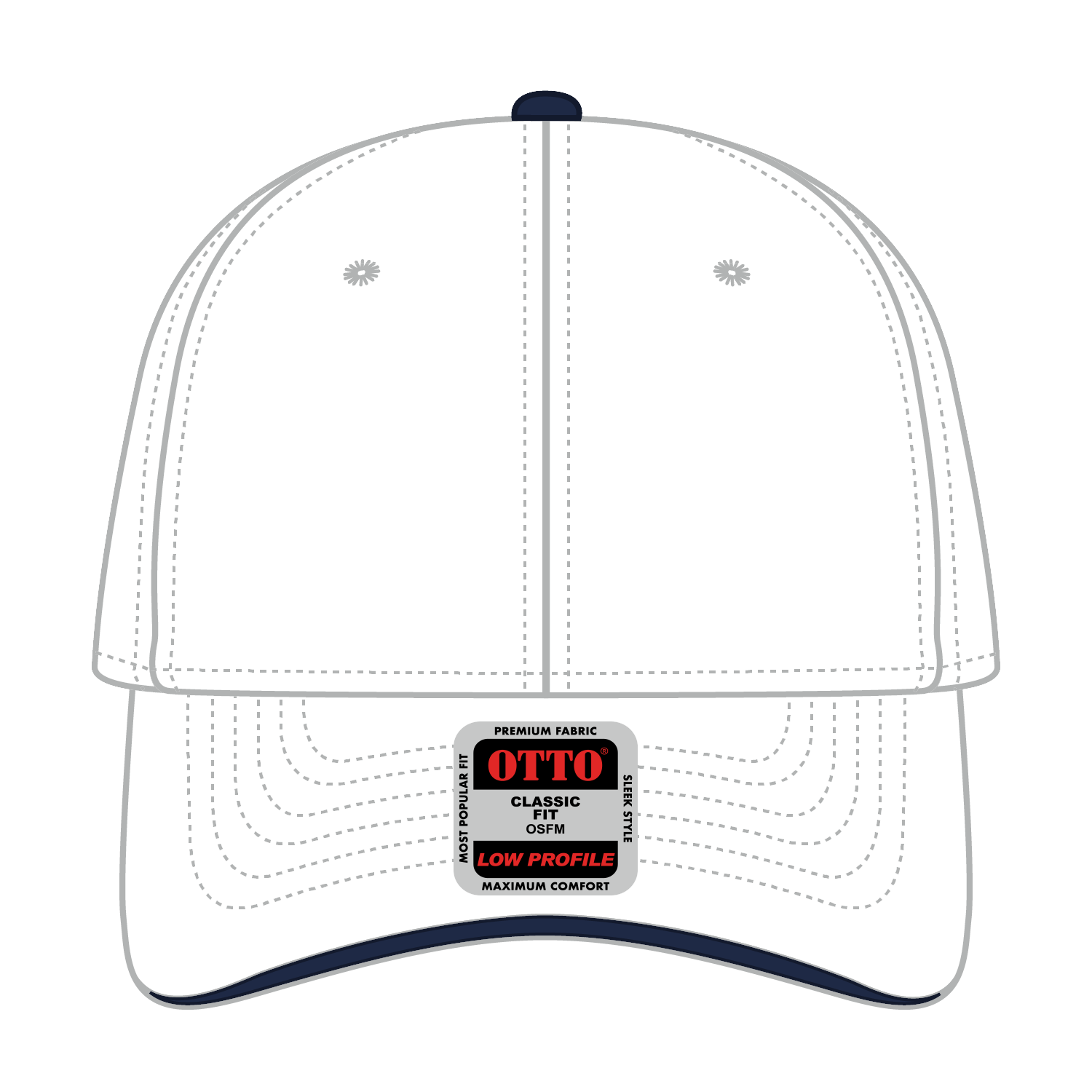 OTTO CAP® 6 Panel Low Profile Baseball Cap 75
