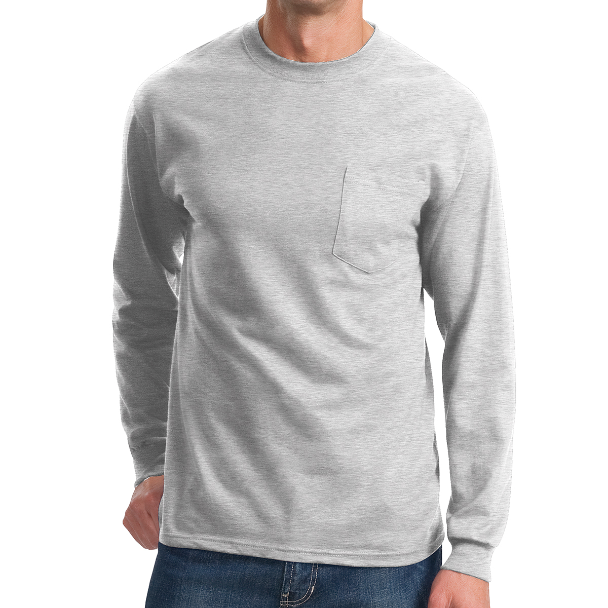 Port & Company® Tall Long Sleeve Essential Pocket Tee 28
