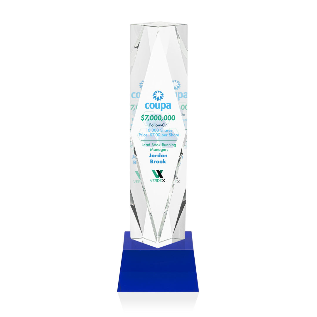 Toscana VividPrint™ Award on Base - Blue 7