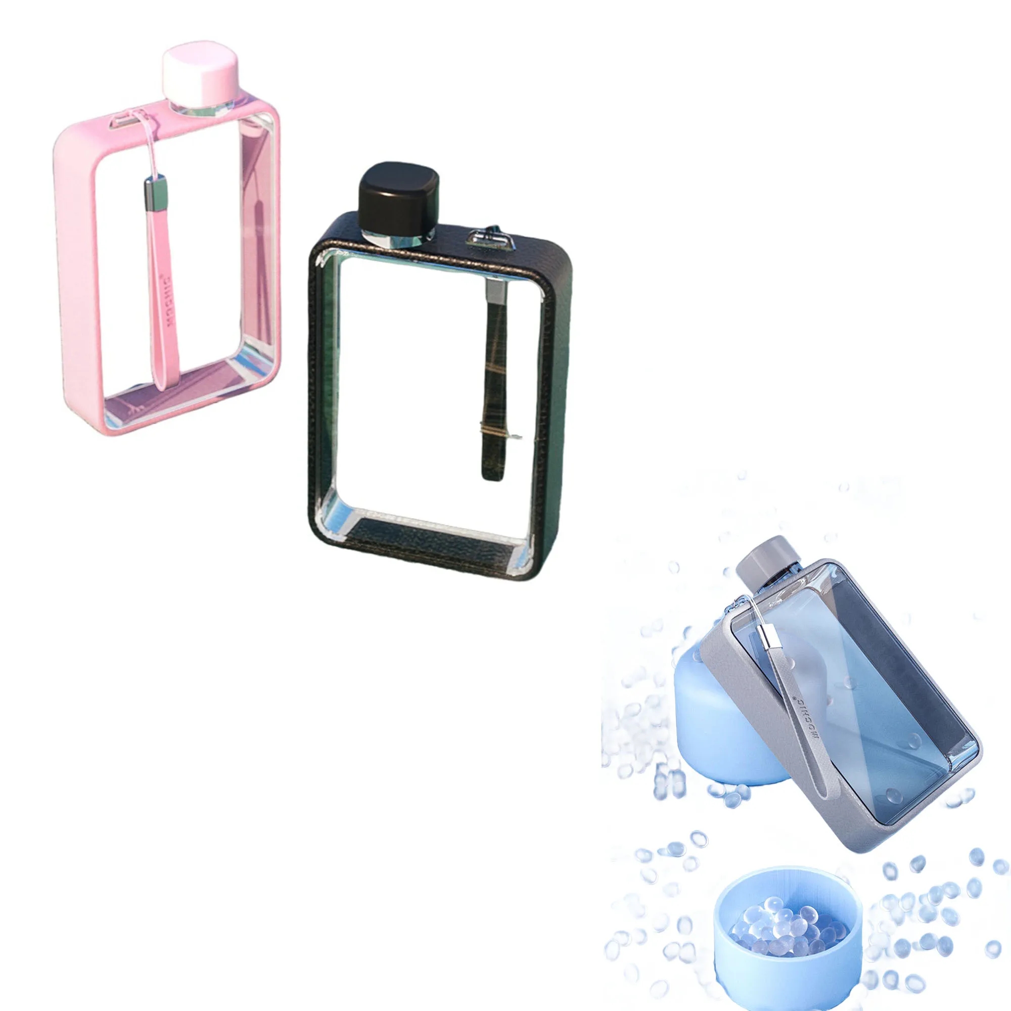 13oz Flat Water Bottle 14