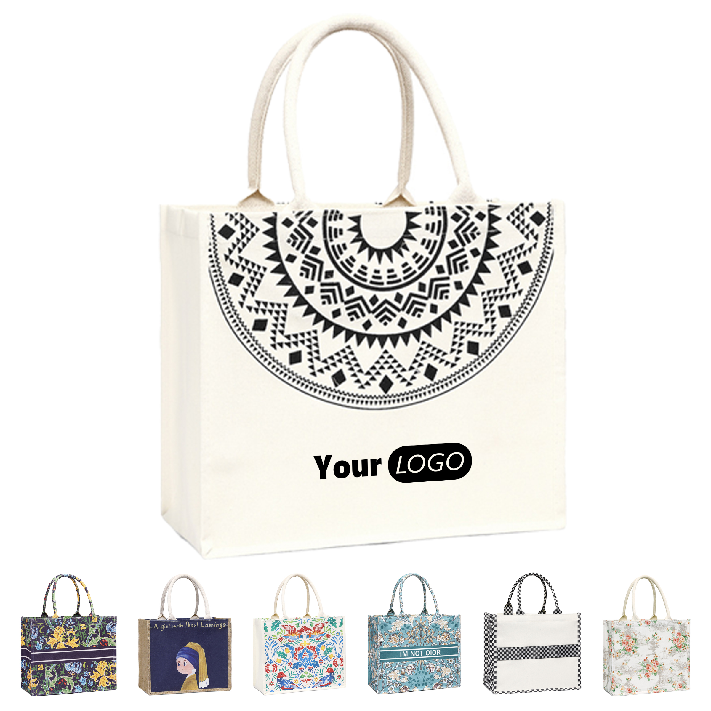 Canvas Ladies' Shopping Handbag 4