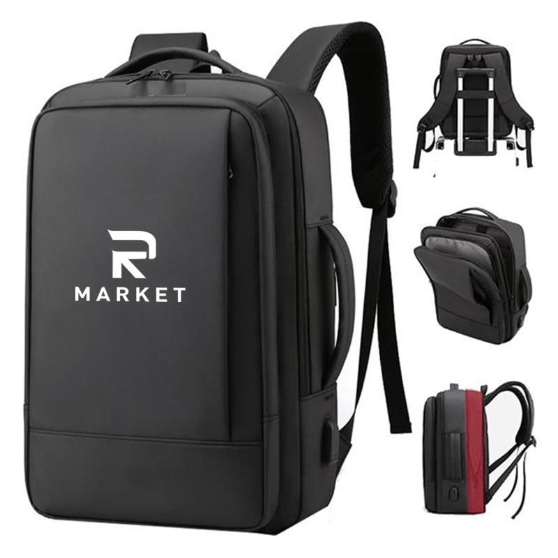 Travel Leather Business Computer Backpack 3