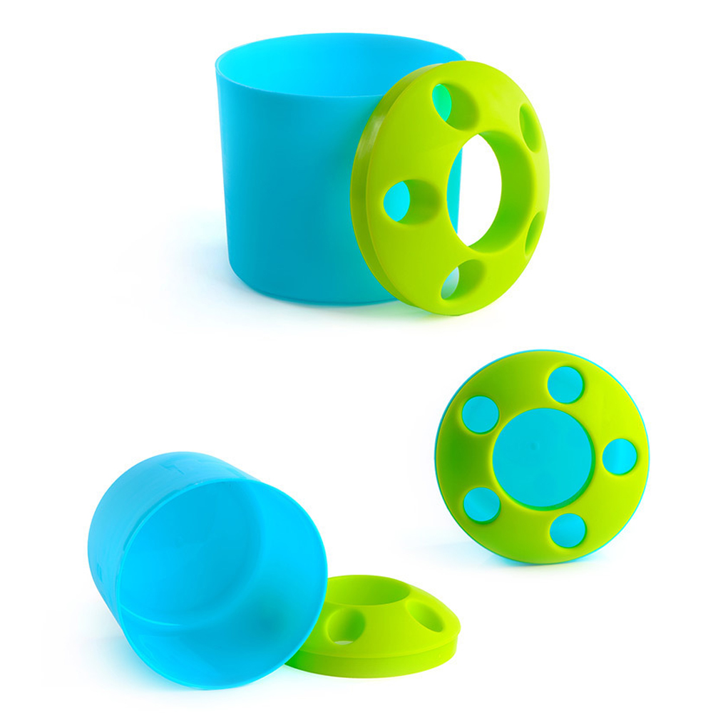 Multi-functional plastic pen holder toothbrush holder 3