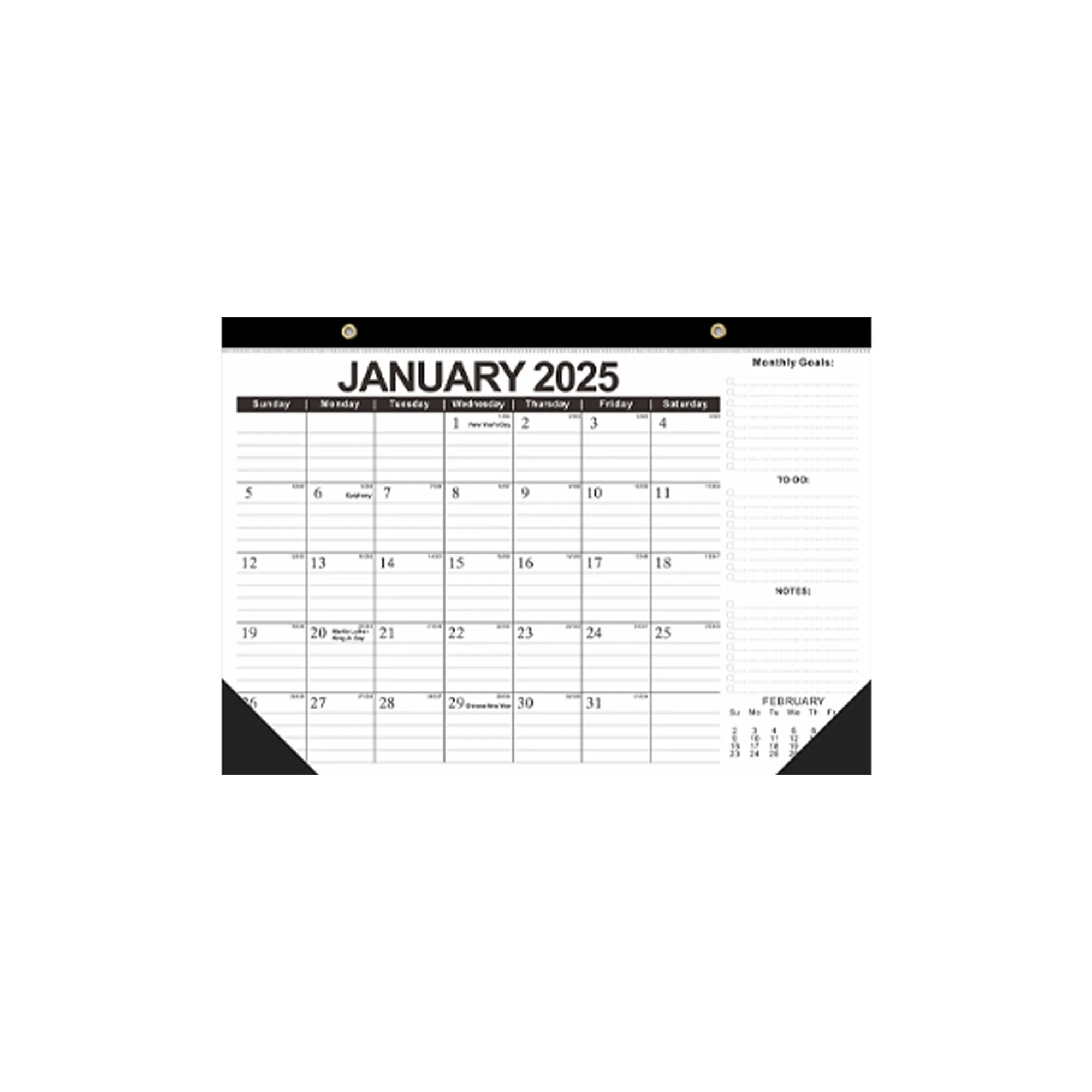 2025 Dynamic Countdown Wall Calendar 12" x 16.9" 4