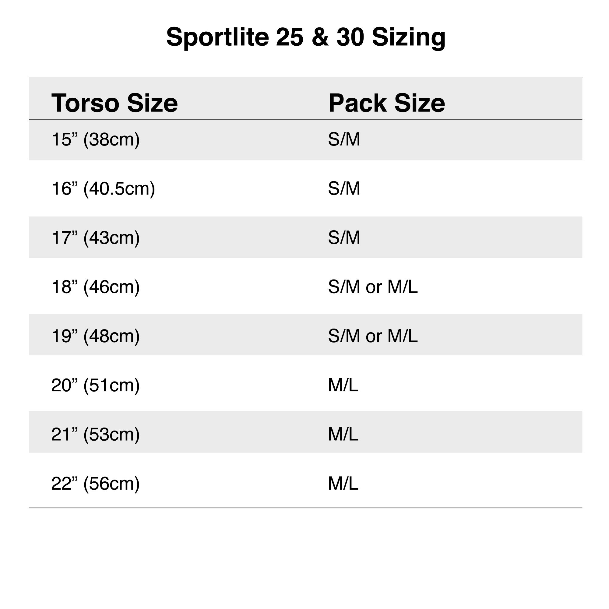 Sportlite 25 M/L