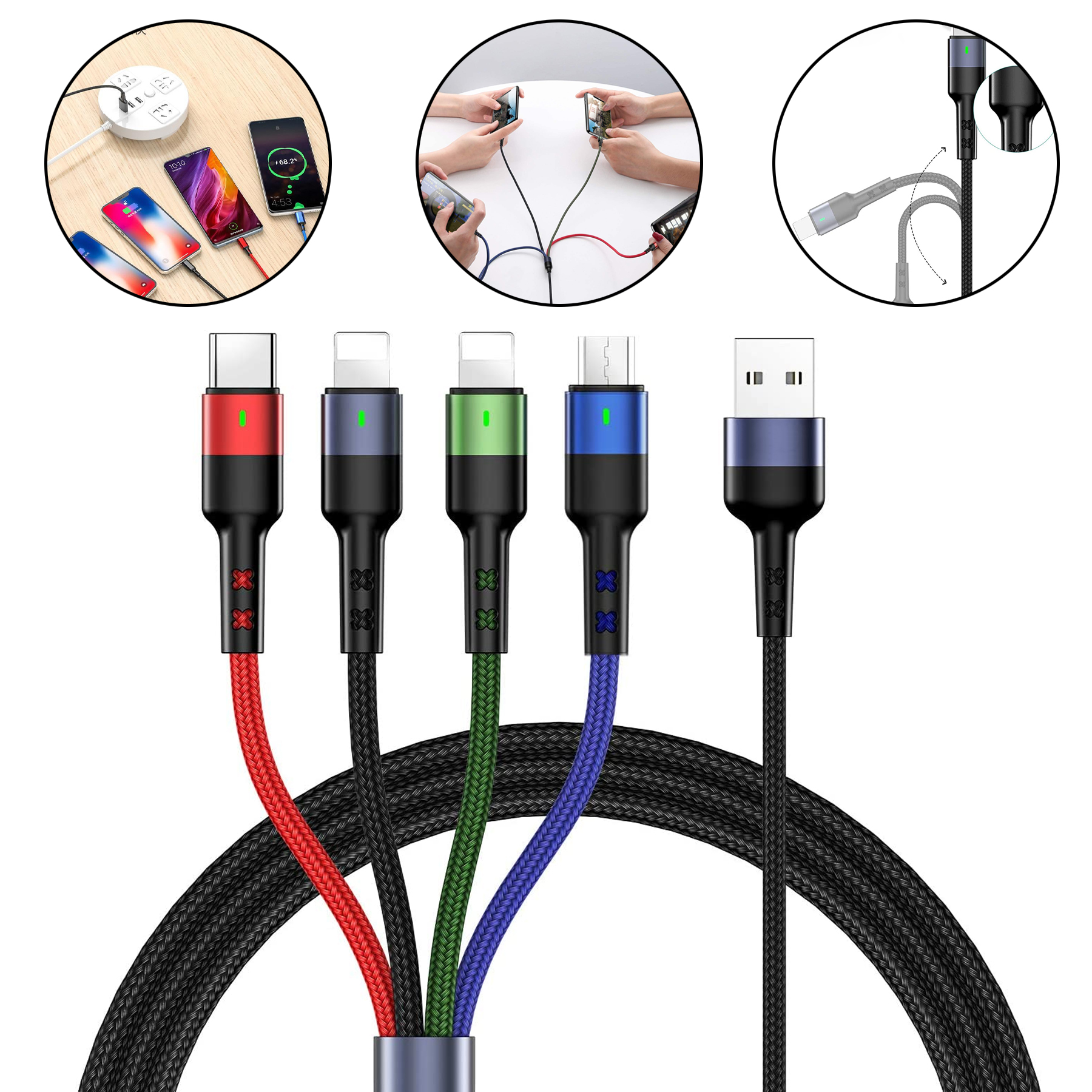 4 in1 USB Charging Cable 2
