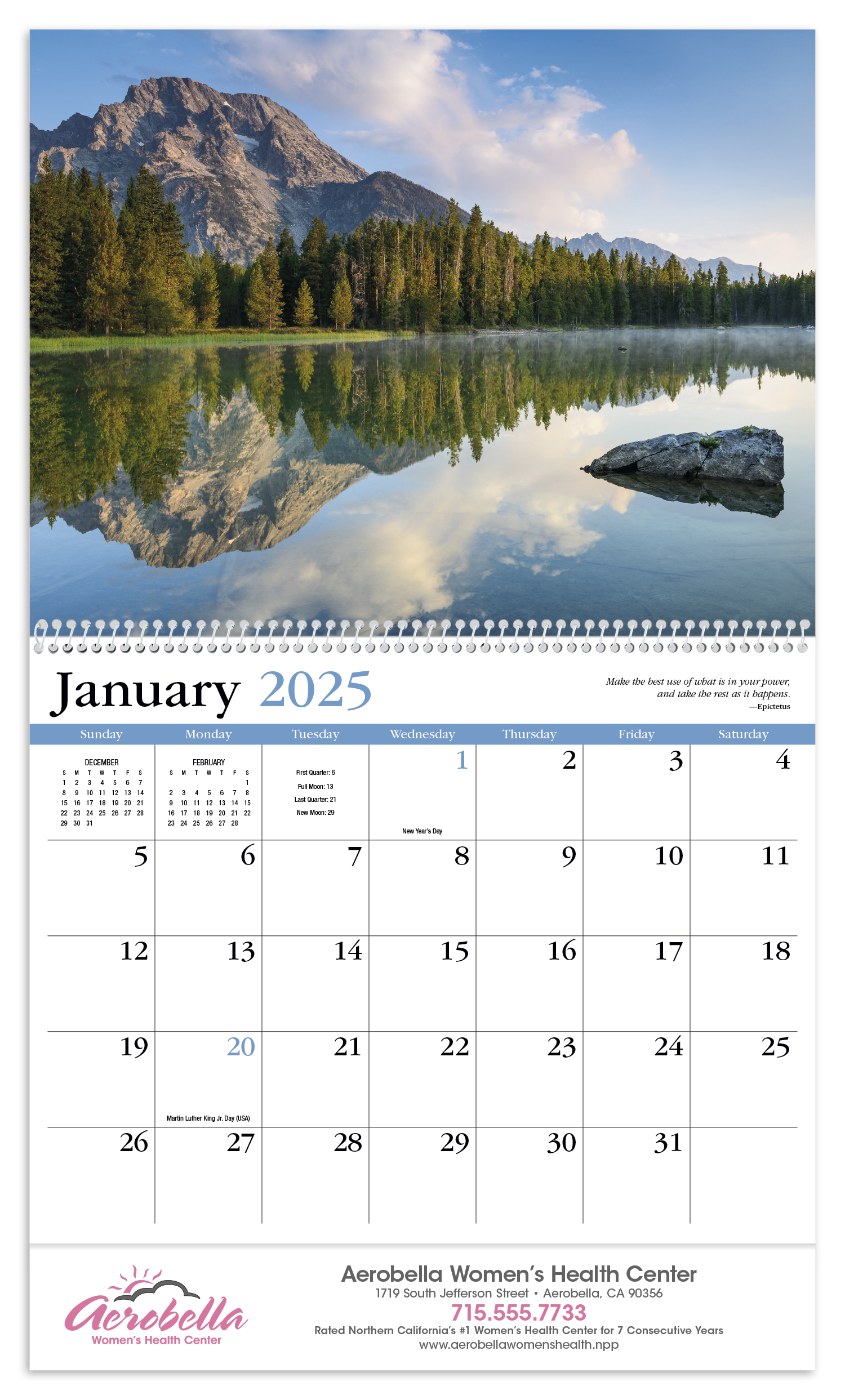 HotLine® Products Contemplations Appointment Calendar - Spiral 8