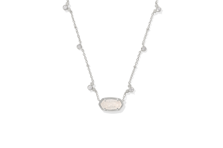 Kendra Scott Disney Gold Mickey Mouse Elisa Short Pendant Necklace in Iridescent Drusy 2