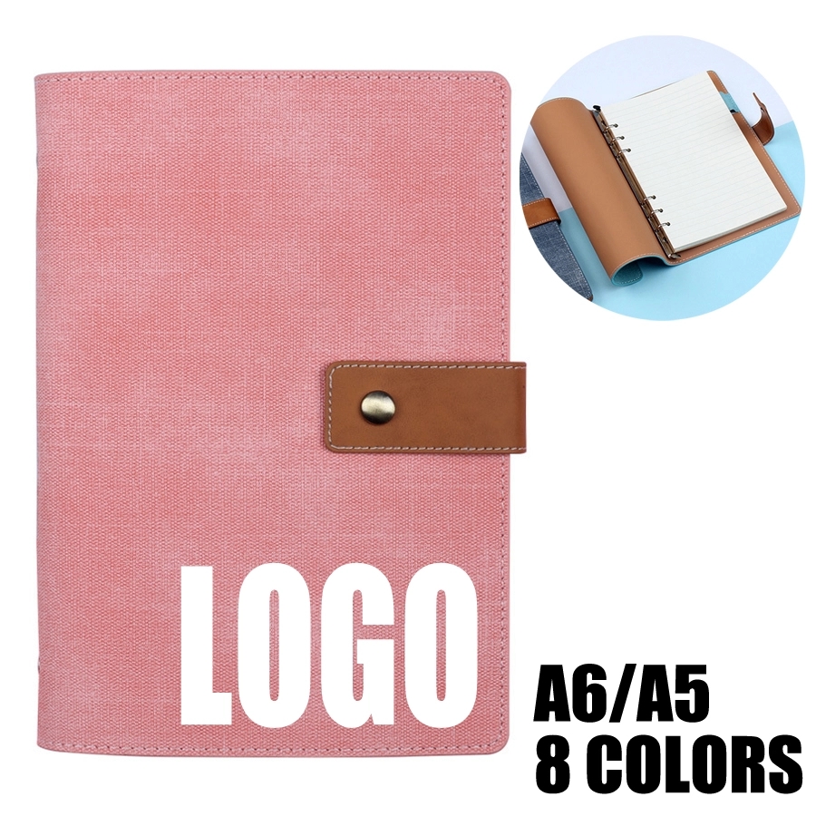 PU Leather A5/A6 Business Travel Journal Binder Notebook 18