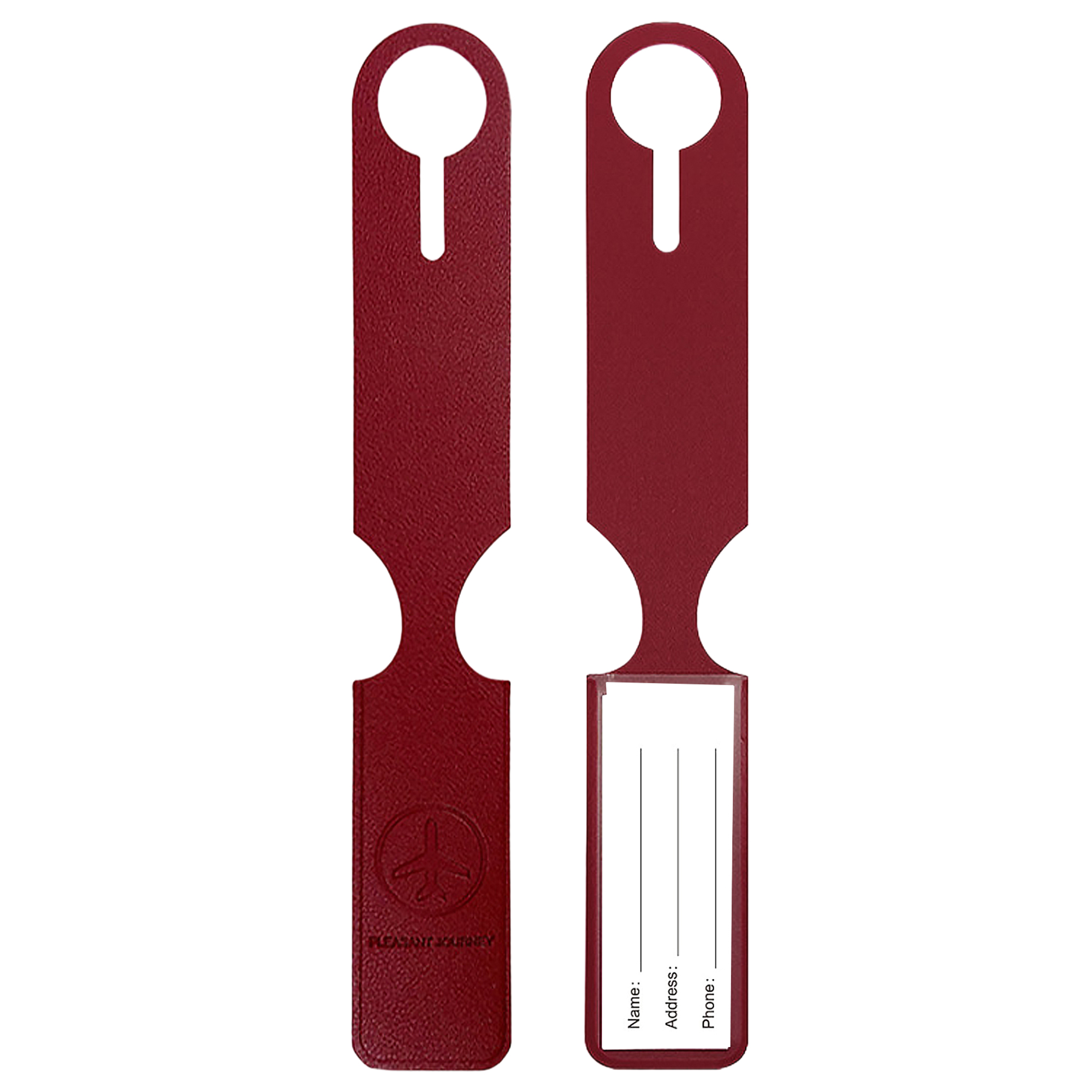 PU Leather Strip Hanging Luggage Tag 2