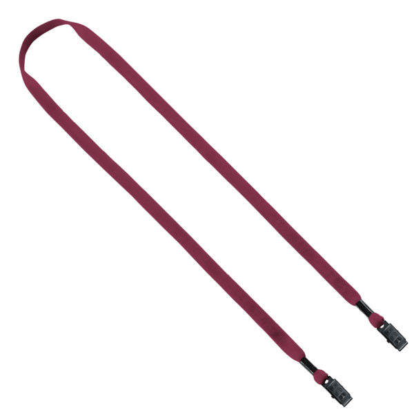 1/2" Cotton Double Bulldog Clip Lanyard 21