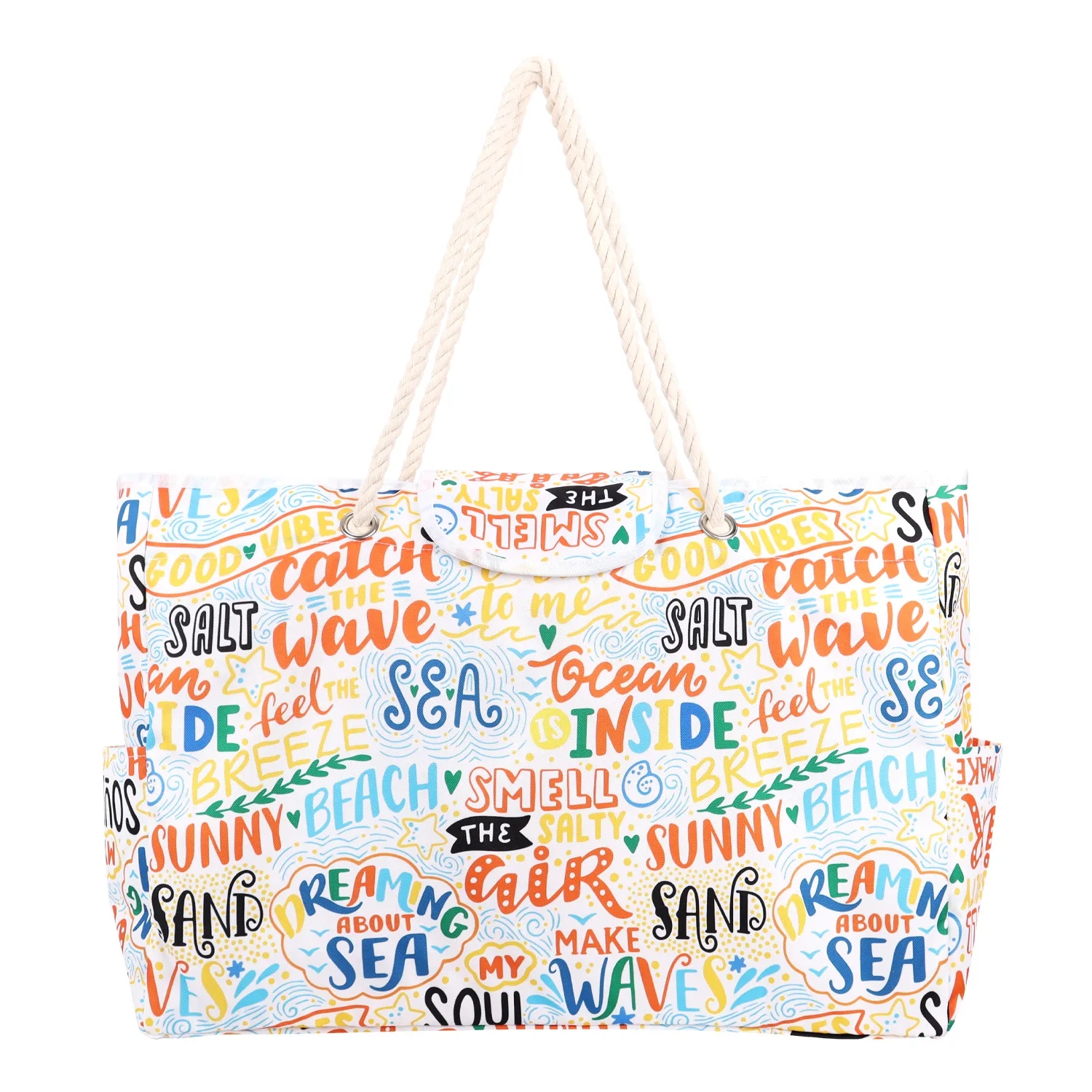 Beach Tote Bag, custom tote bag with logo imprint 5