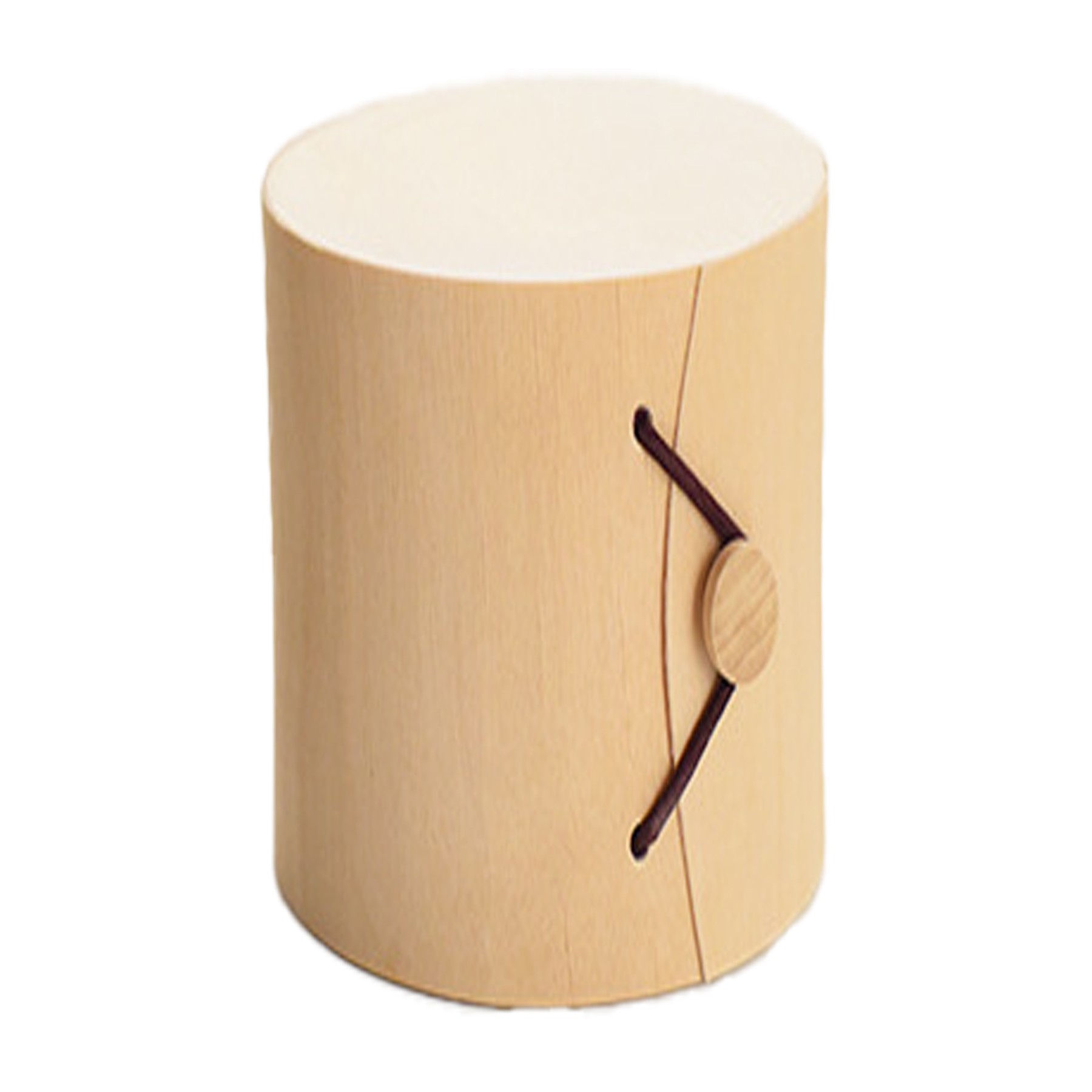 Wooden Round Bark Gift Storage Box 2