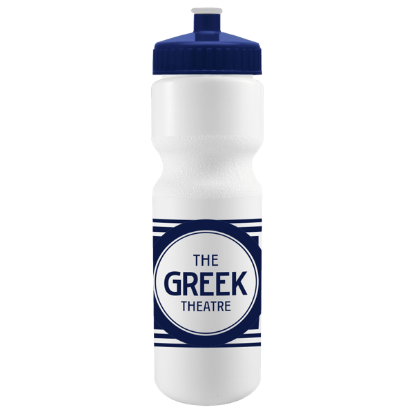 Cyclo-Cross 28oz Bike Bottle - White w/Push-Pull Lid 38