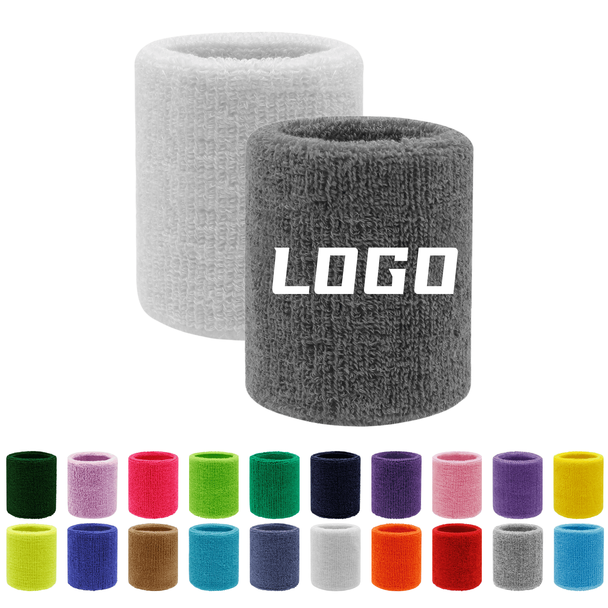 Promotional Breathable Sports Terry Wristband 2
