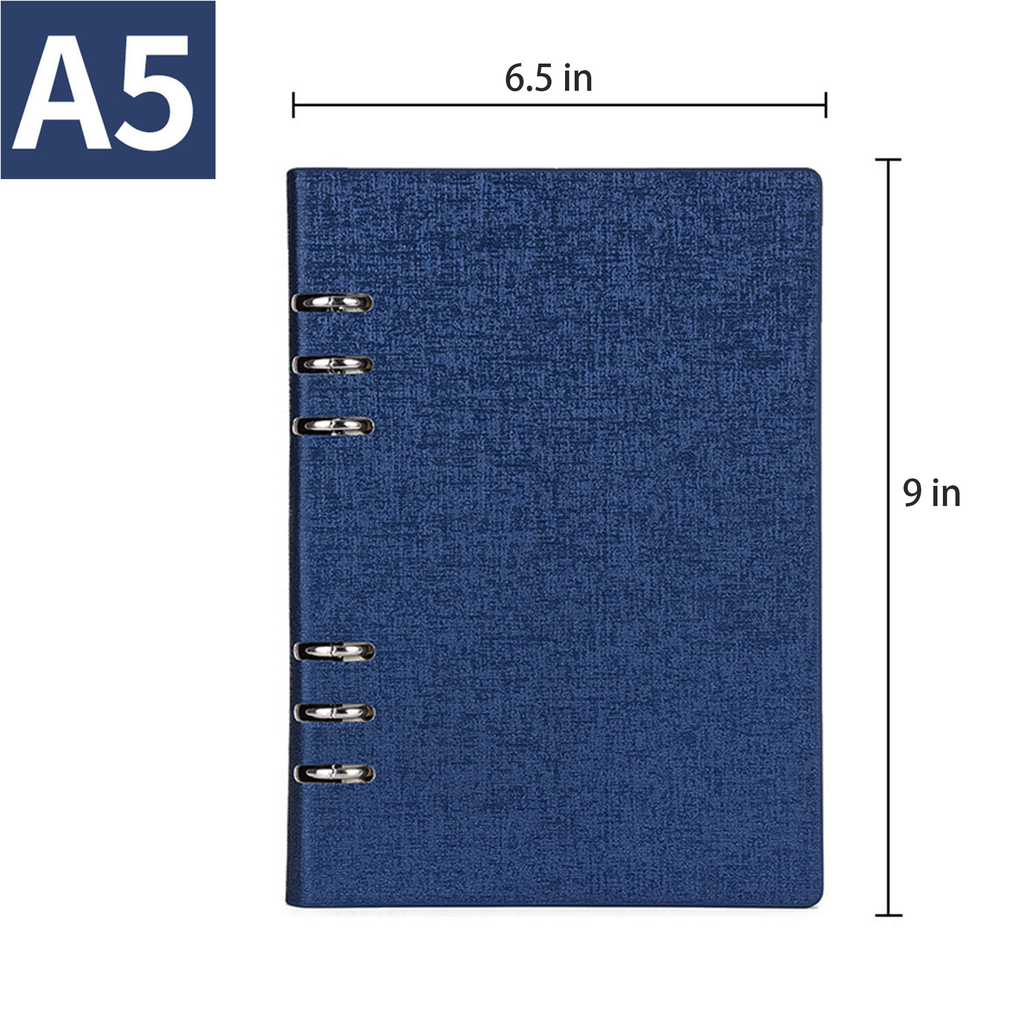 A5 Business Leather Refillable Loose-leaf Notebook 3