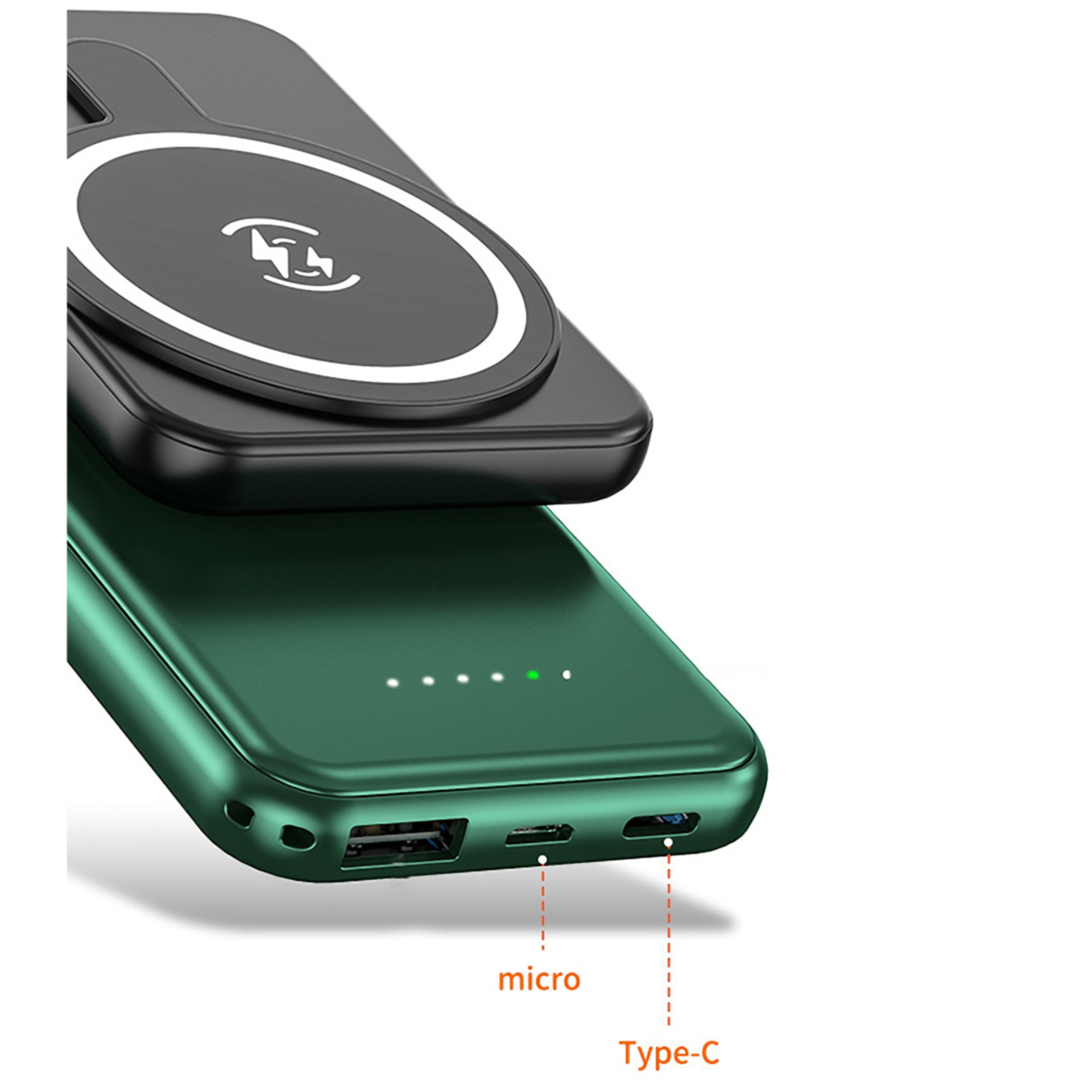 5000mAH Magnetic Wireless Portable Charger 4
