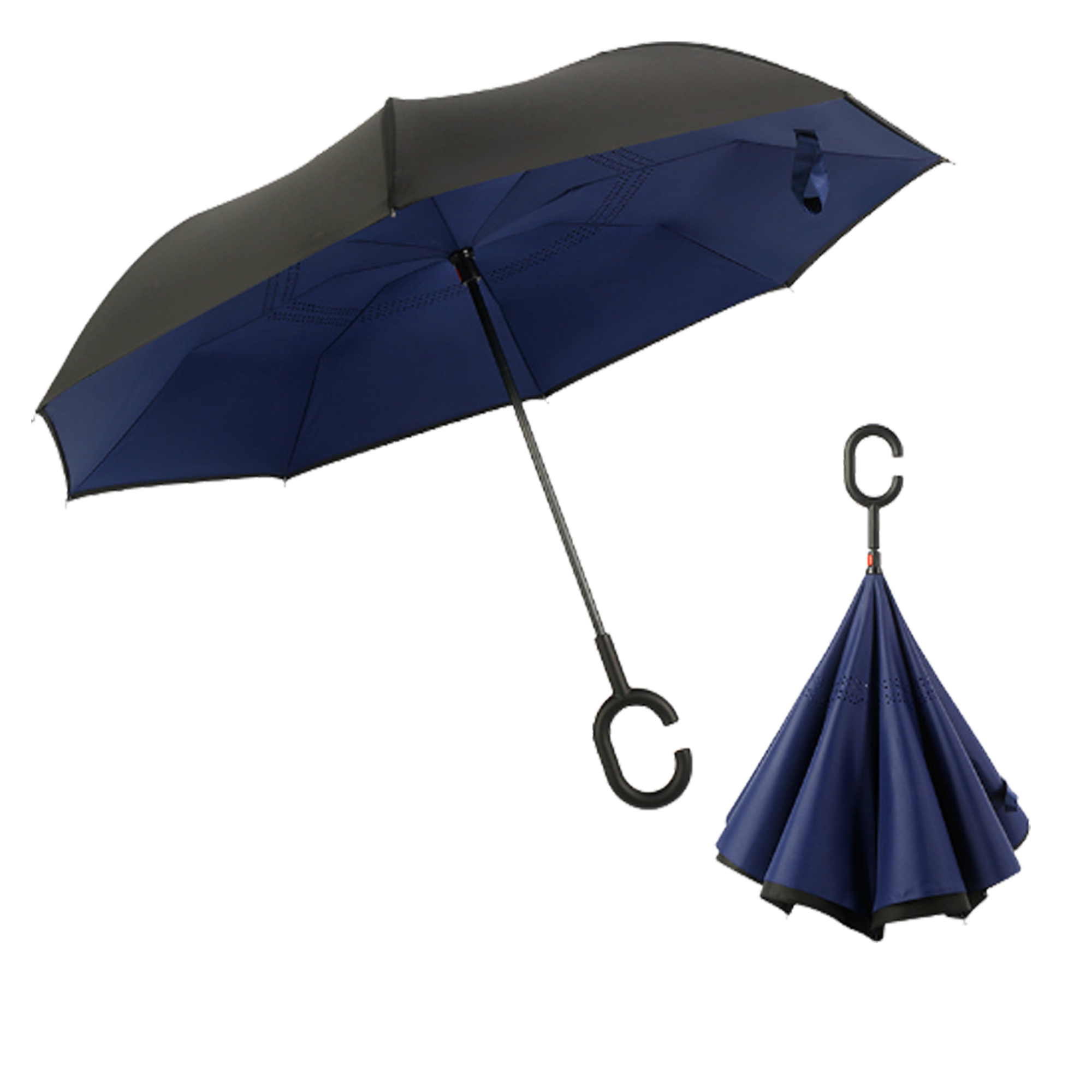 MOQ 30 PCS Convenient Hands Free Inverted Umbrella 8