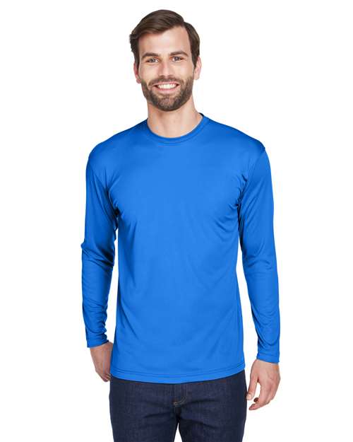 Men's Cool & Dry Sport Long Sleeve Performance Interlock T-Shirt - 8422 4