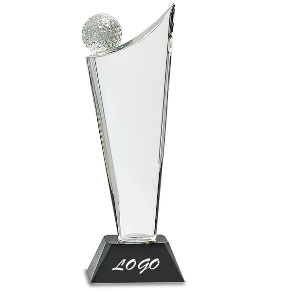 Crystal Golf Wave On Black Base 8