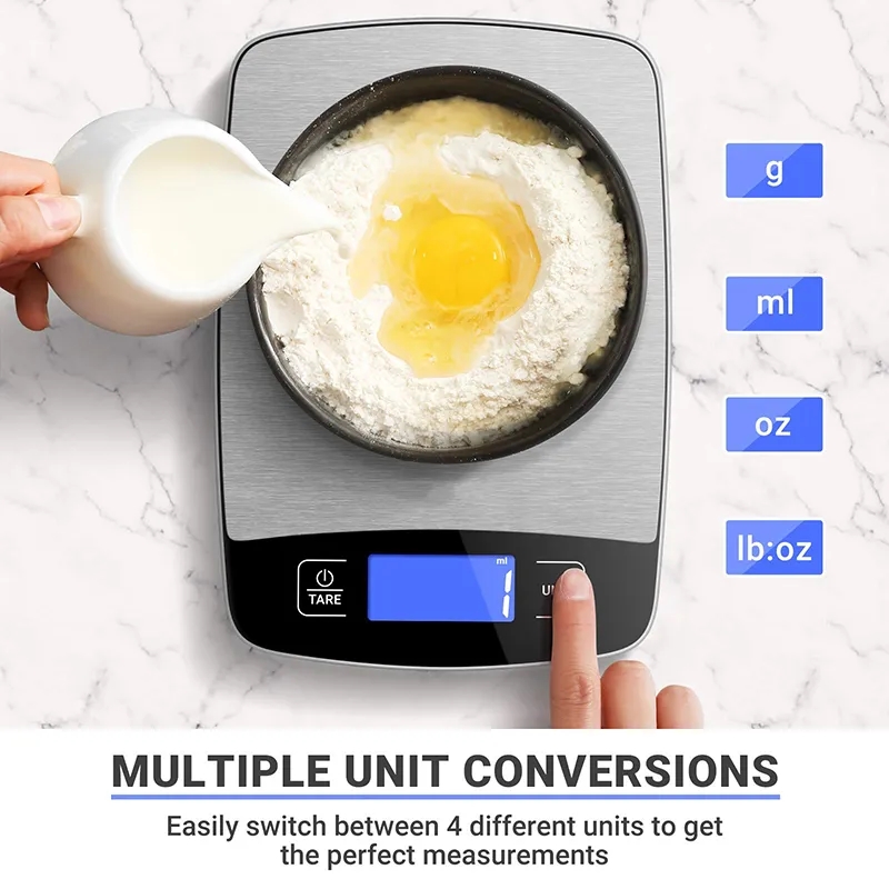 Food Scale 11Lb/5Kg X 1G/0.05Oz Accuracy(Battery Operated) 2
