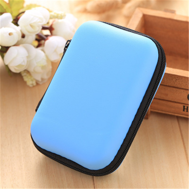 Portable PU Rectangle Earphone Organizer 5