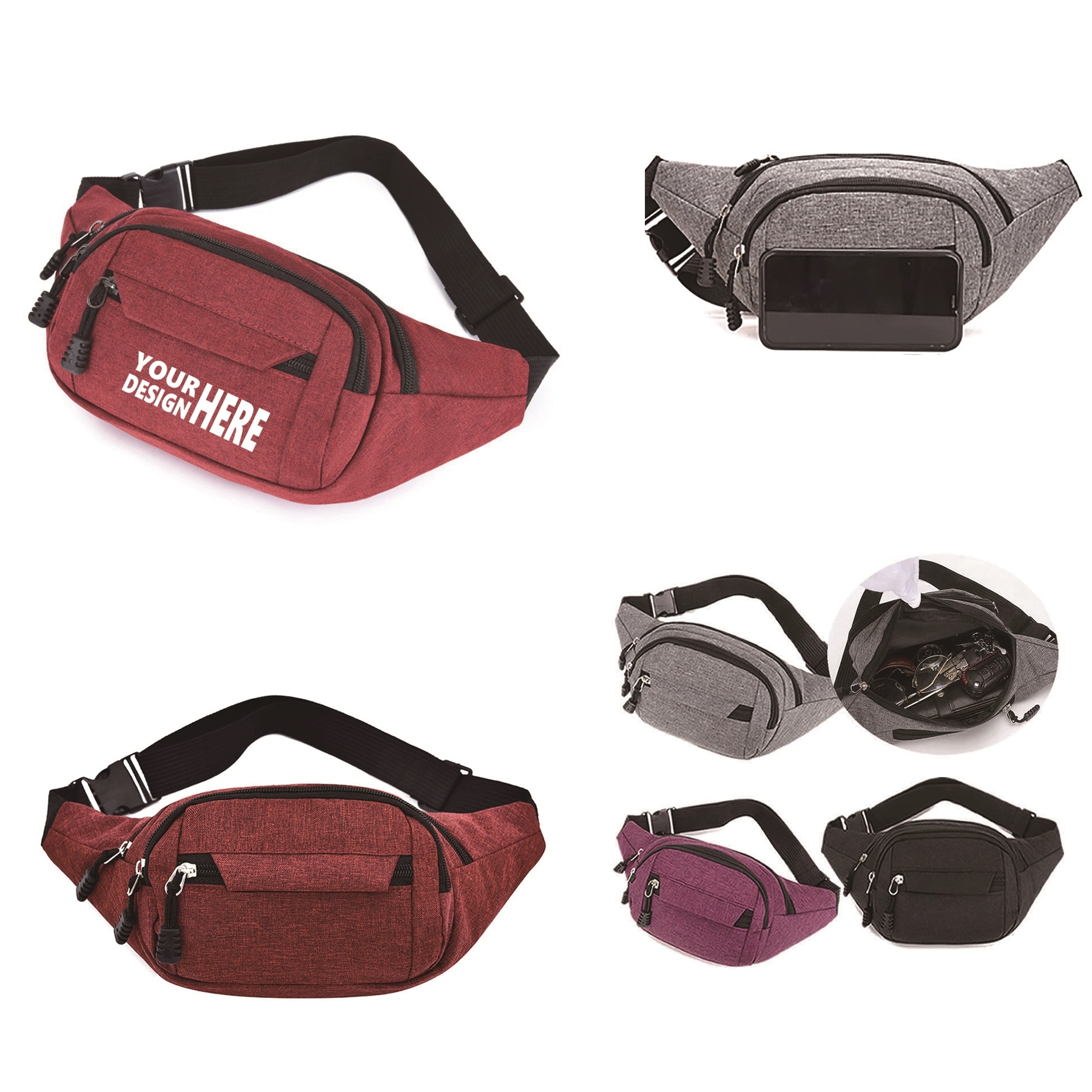 Outdoor Fitness Armbands Phone Waist Bag