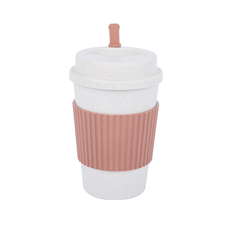 Natural Wheat Straw Insulated Coffee Cup 6