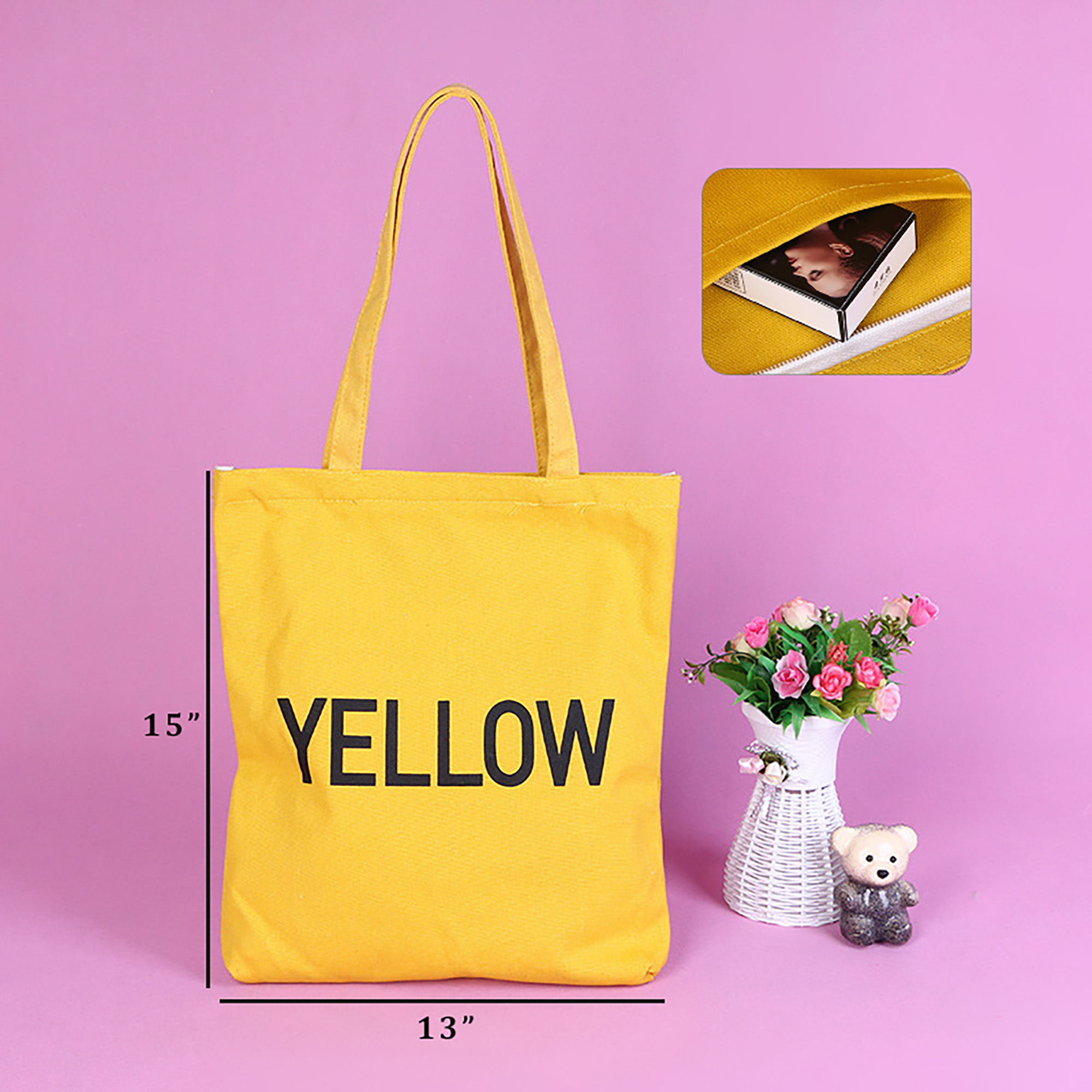 Economy Canvas Shopping Tote Bag 1