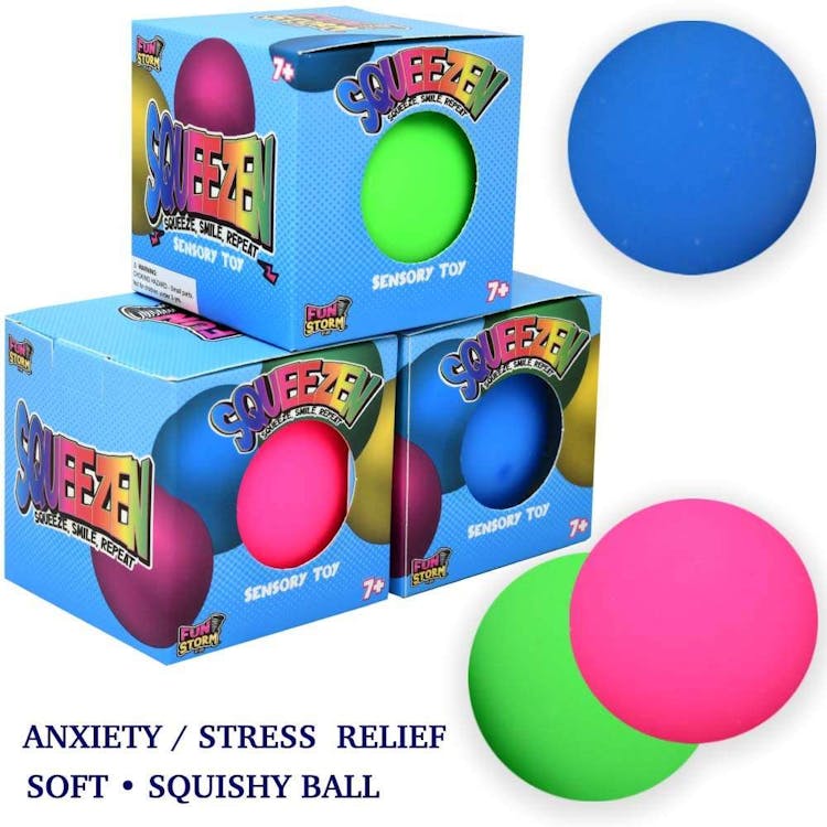Stress Balls Assorted Colors - 2.75" 1