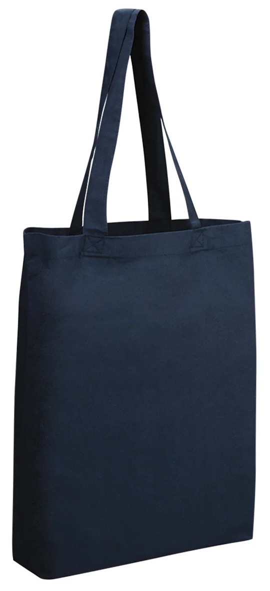 Canvas Shopper Tote with 5" Bottom Gusset, custom tote bag with logo imprint 11