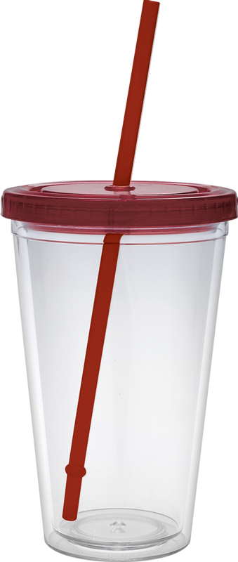 16 oz. Classic Carnival Cup - Color Lid and Straw 63